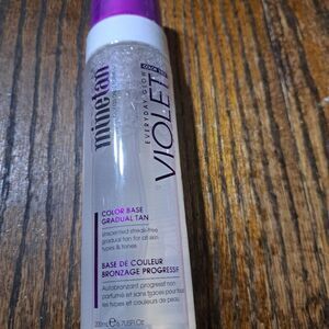 New Minetan Salon Formula ColorBase Everyday Glow Violet Self Tanner Unscented